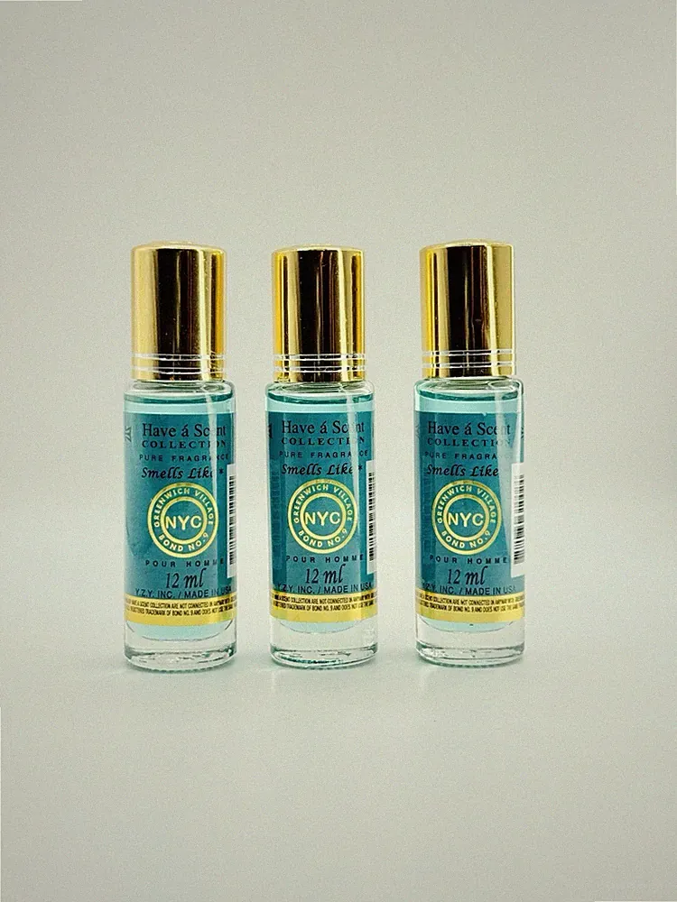 3 x Have A Scent collection NYC Greenwich Village Roll On Body Oil perfume 12ML