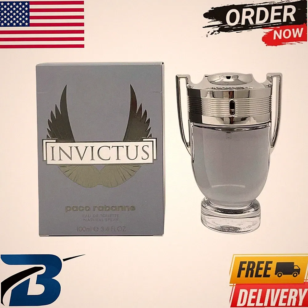 Paco Rabanne Invictus Eau De Toilette Fragrance Spray for Mens 3.4oz/100ml