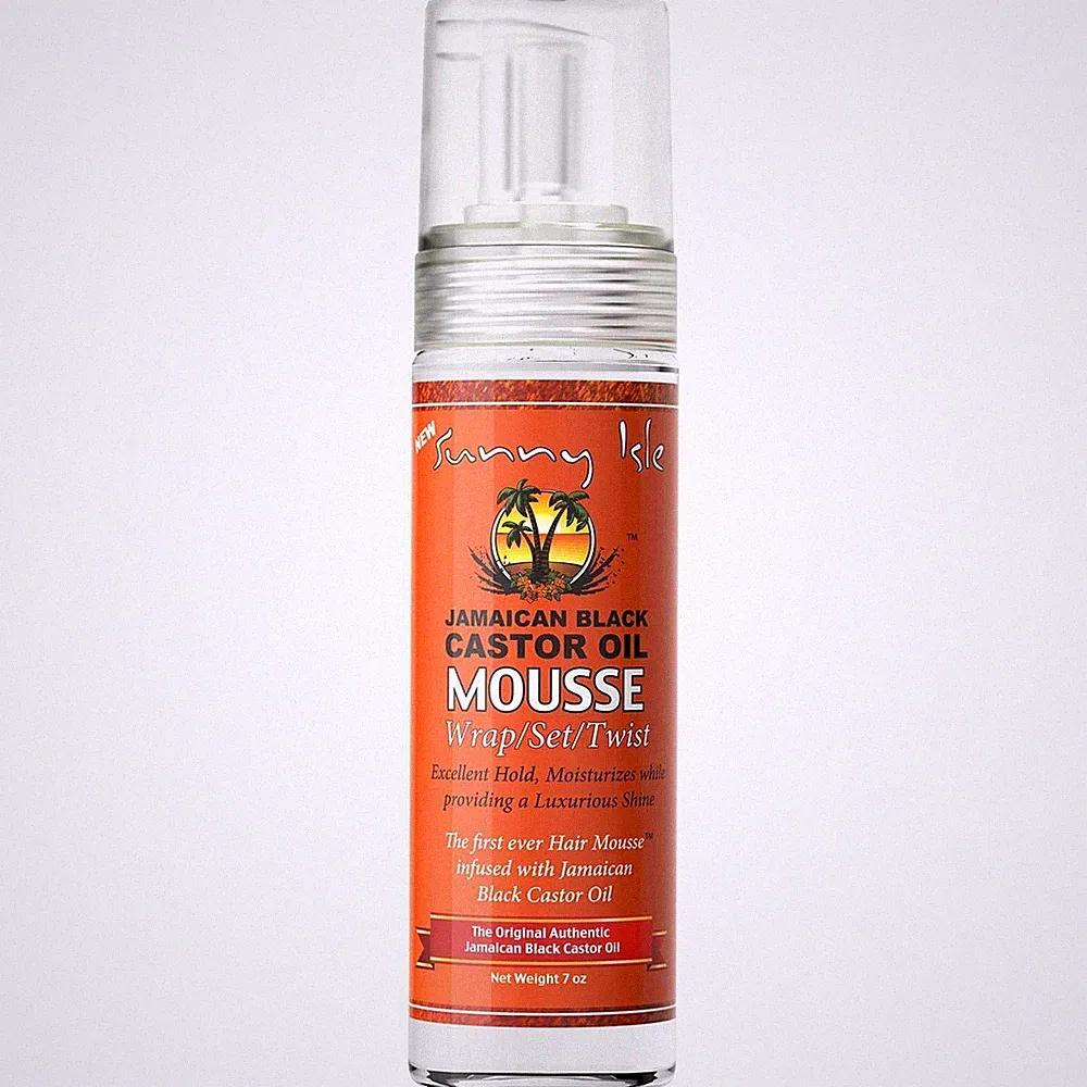Sunny Isle Jamaican Black Castor Oil Mousse Wrap Set Twist 7oz | Excellent Hold