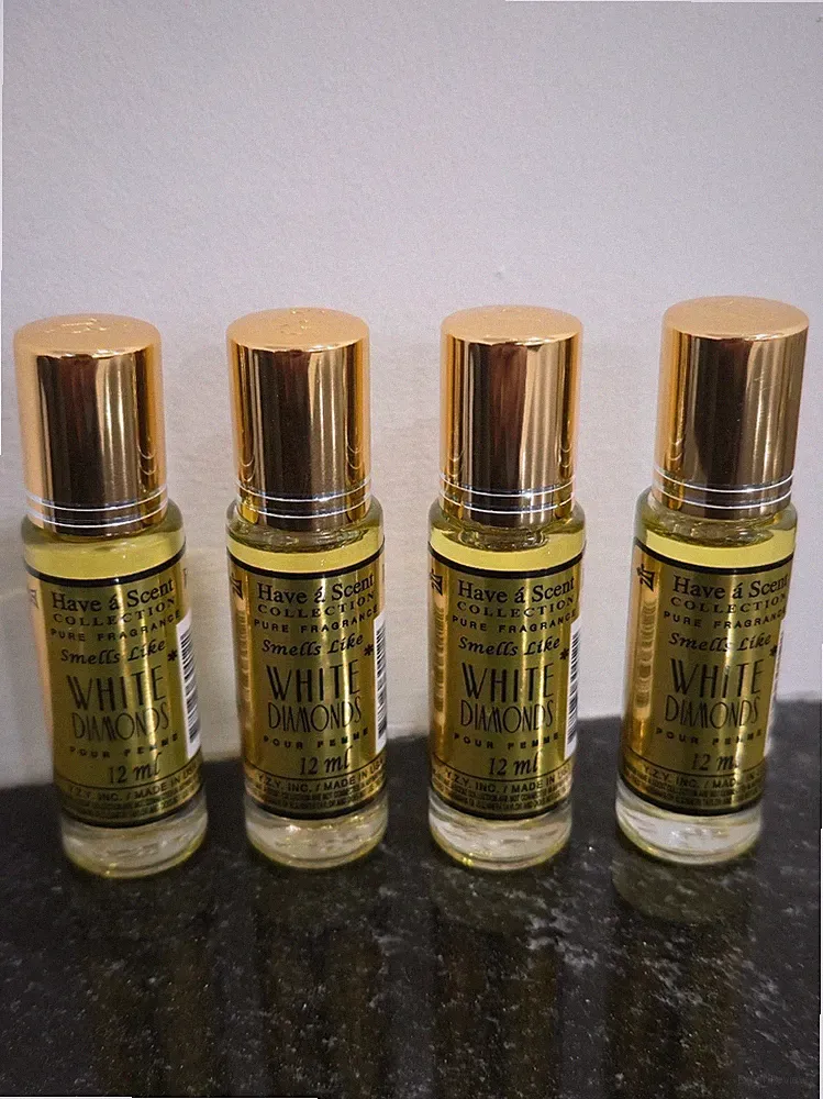 White Diamonds Type Perfume Oil Roll-On 12ml - Long Lasting Fragrance Women